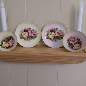 Vintage Stanley Bone China teacup pair